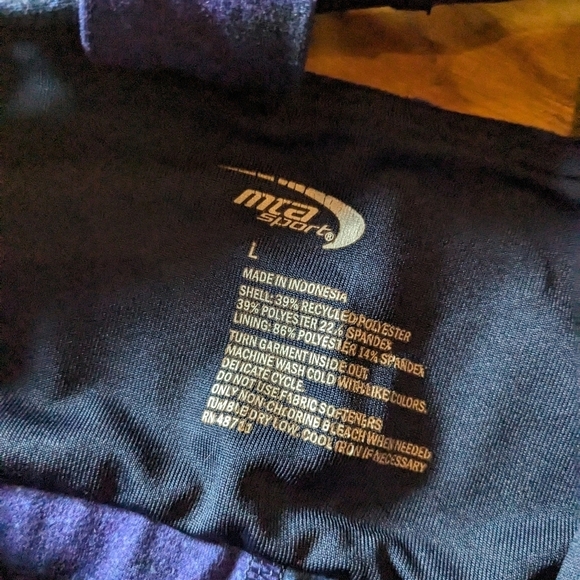 MTA Sport Large Blue &‎ Purple Starry Sky Racerback Sports Bra - Picture 5 of 7